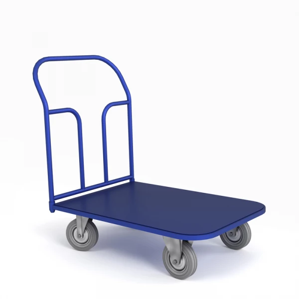 Тележка платформенная ТП 9 (500x1000) г/п 450 кг.160 серая резина HV Market