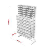 Стойка 1150х2000 односторонняя В1-05-00-07  (желтый/зеленый) HV Market