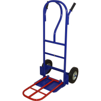 Тележка грузовая двухколесная с откидной полкой КГ 250 П г/п 250 кг. колеса литые 250 мм HV Market