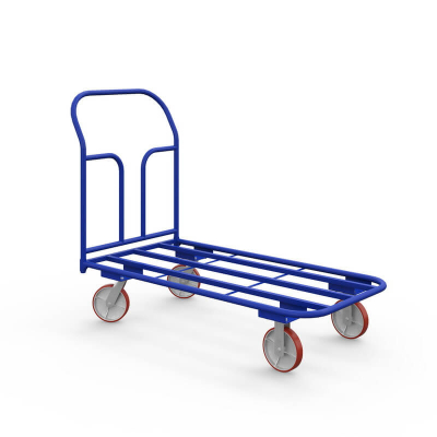 Тележка платформенная каркасная ТК 1 (500х800) г/п 500 кг.150 чугун/полиуретан HV Market