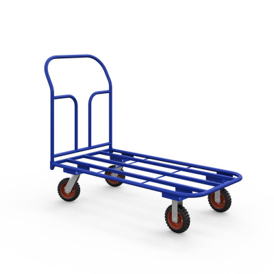 Тележка платформенная каркасная ТК 6 (800х1200) г/п 550 кг.200 черная резина HV Market