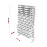 Стойка 1150х2000 односторонняя В1-05-04-04  (желтый/синий/зеленый) HV Market