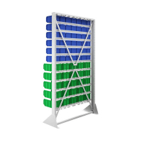 Стойка 1150х2000 односторонняя В1-00-06-05  (синий/зеленый) HV Market