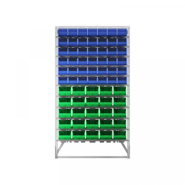 Стойка 1150х2000 односторонняя В1-00-06-05  (синий/зеленый) HV Market