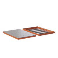 Ярус стеллажа Профи Т, металлический перфорированный настил с усилением (1540х655 мм) HV Market