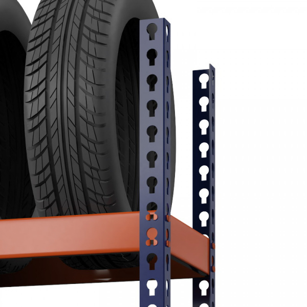 Стеллаж металлический Профи-Т для шин 3000x1540x500 мм. Ярусы:   5 шт. (Т-130-3,0) HV Market