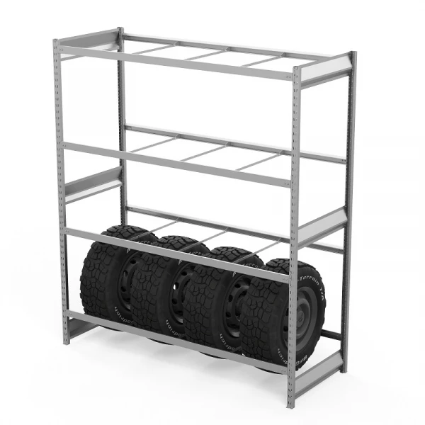 Стеллаж грузовой СГ Ультра (2500х1800х600) 4 яруса, без настила, для шин, дисков, колес HV Market