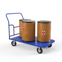 Тележка платформенная ТПТ 600х1000 (г/п 300 кг.) 250 пневматическая резина HV Market