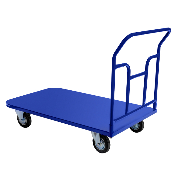 Тележка платформенная ТПТ (г/п 500 кг, 1000x600 мм, колеса черная резина 200 мм) HV Market