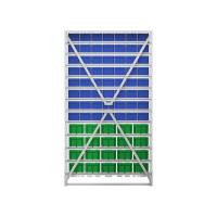 Стойка 1150х2000 односторонняя В1-00-08-04  (синий/зеленый) HV Market