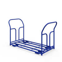 Тележка каркасная с двумя ручками ТКД 4 (600х1200) г/п 400 кг.160 черная резина HV Market