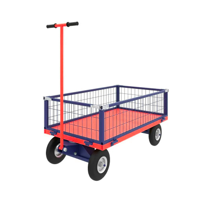Тележка с поворотной осью ТПОБ 5 С (700х1200) г/п 450 кг.колеса литые 250 мм. HV Market