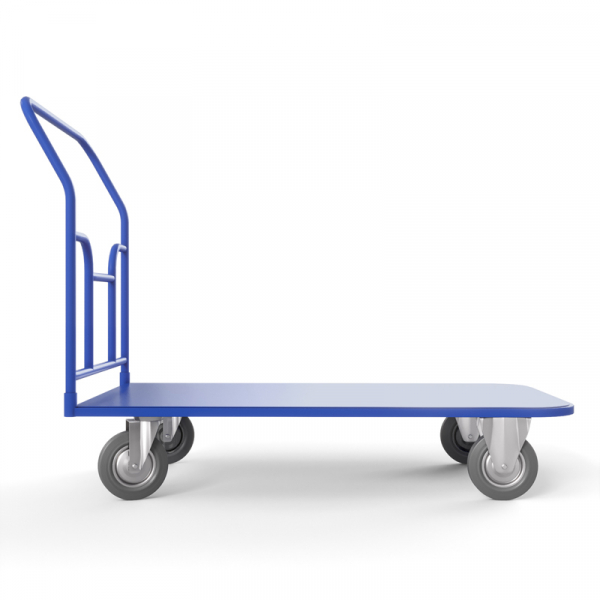 Тележка платформенная ТПТ 600х1000 (г/п 500 кг.) 200 серая резина HV Market