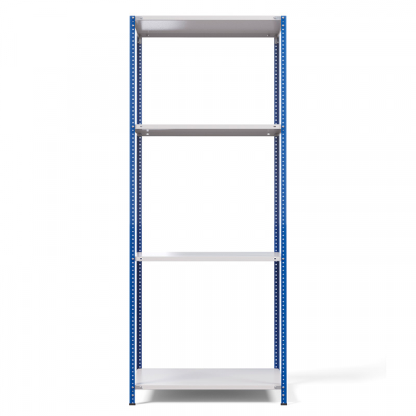 Стеллаж металлический ТС Лайт, синие стойки, 2500x1000x600 мм. Полки: 4 шт. металл (ТС 220100604с) HV Market