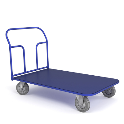 Тележка платформенная ТП 10 (800x1800) г/п 550 кг.200 серая резина HV Market