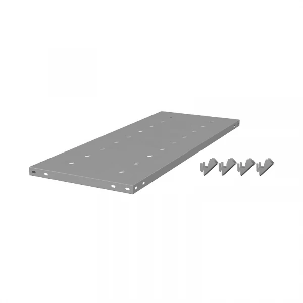 Полка ТСУ 1500/800/250 перфорированная с кронштейнами, набор HV Market