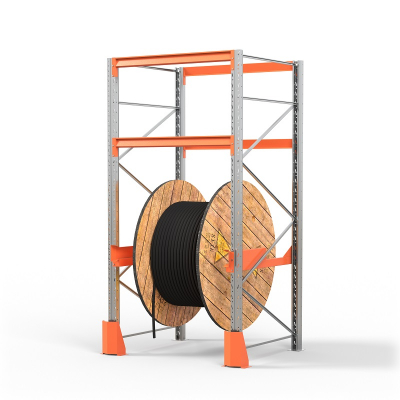 Стеллаж металлический для катушек (3000х1350х1300 мм), 1 ярус (85.1.5) HV Market