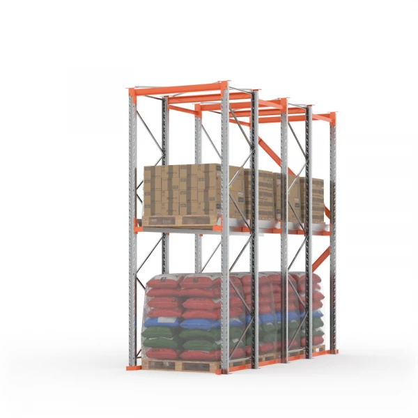 Стеллаж набивной паллетный 4000х4200х1050 (85.1.5). Ярусы: пол+1 HV Market