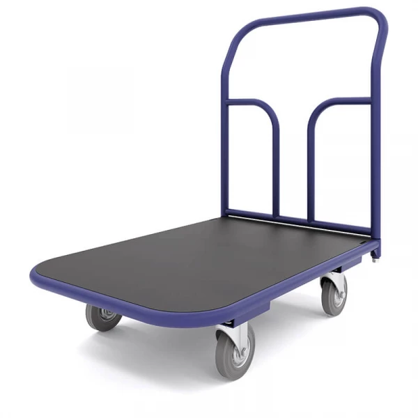 Тележка платформенная с резиновым покрытием ТПР 8 (700x1000) г/п 450 кг. 160 серая резина HV Market