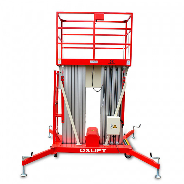 Телескопический двухмачтовый подъемник ZX-2-140 OXLIFT 14 м 200 кг