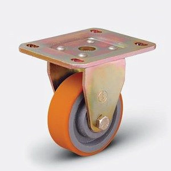 Колесо большегрузное полиуретановое ED02 VBP ⌀ 100 неповоротное HV Market