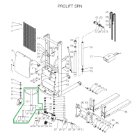 Ручка в сборе для штабелеров SPN HV Market