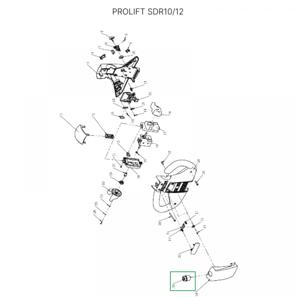 Замок включения питания для штабелеров SDR1030/1235, SDR1545S, для тележек SD15