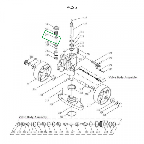Шток нагнетательный для гидравлических тележек JC20 HV Market