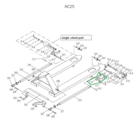 Рычаг силового блока для гидравлических тележек AC30 HV Market