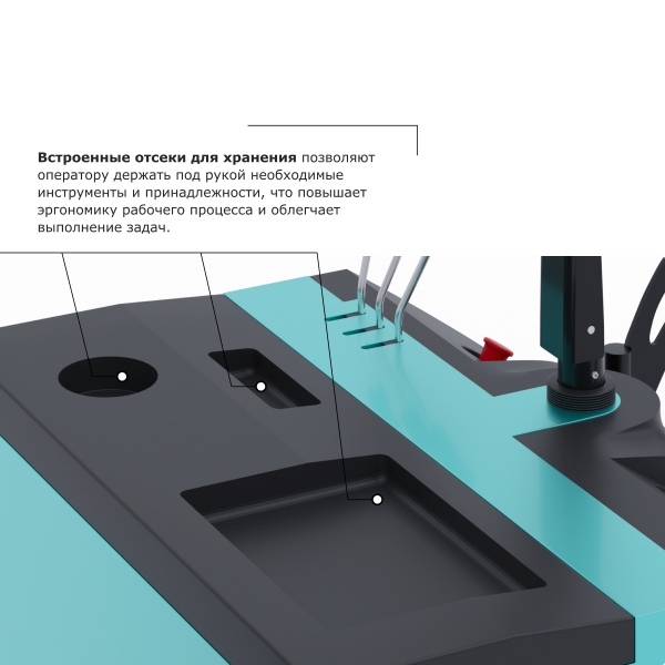 Штабелер с выдвижной мачтой (мини-ричтрак) PROLIFT PRO MRV 1655 li-ion HV Market